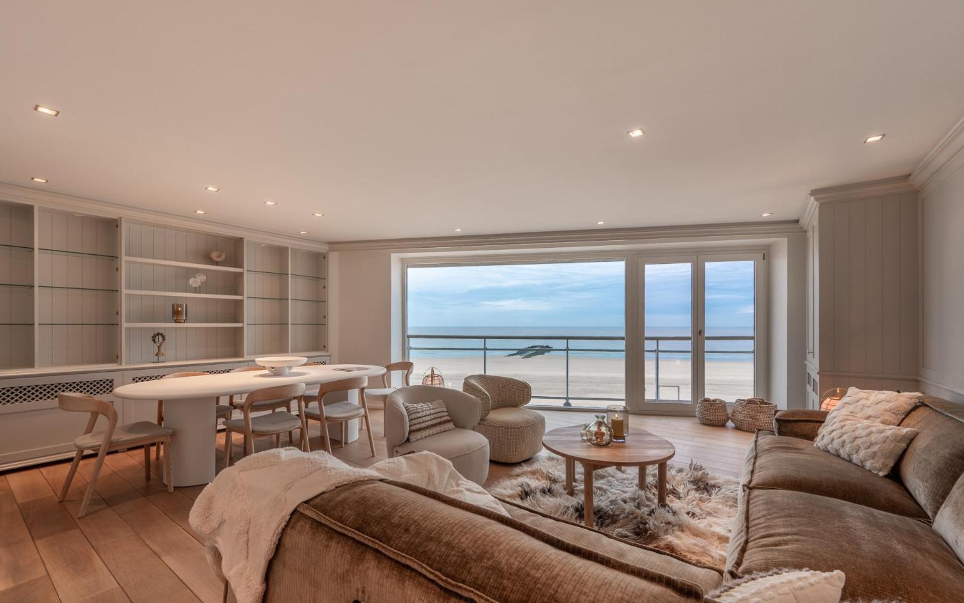 Appartementen Op De Zeedijk In Knokke Op De 3E En 4E Verdieping Van Logie Marie Esterno foto